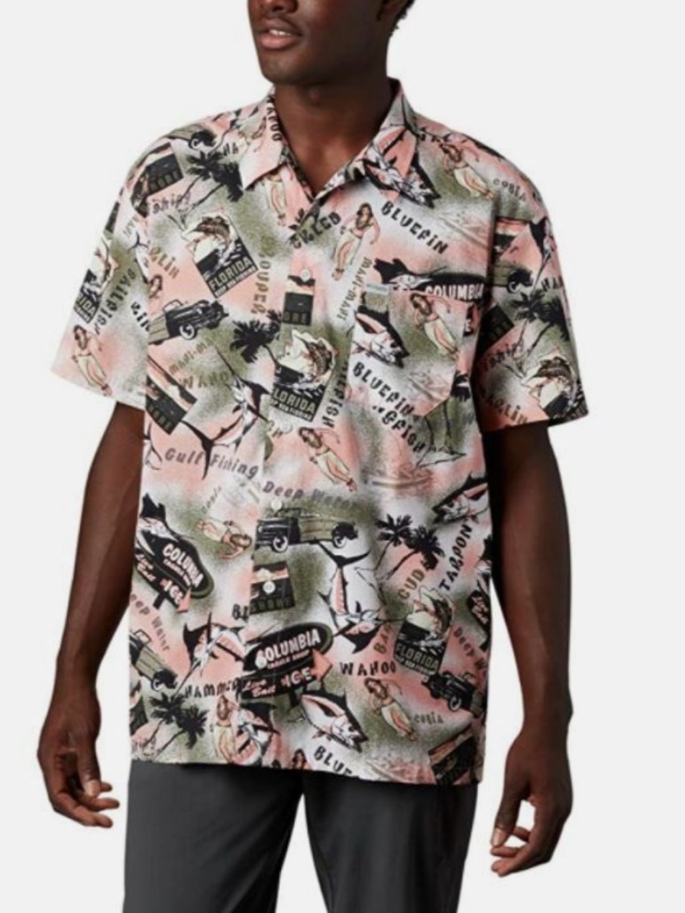 Columbia Sportswear Men’s Trollers Best Short Sleeve Shirt Sorbet Archive XL